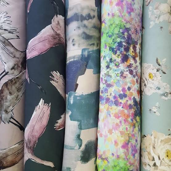 Printed lawn in Self print